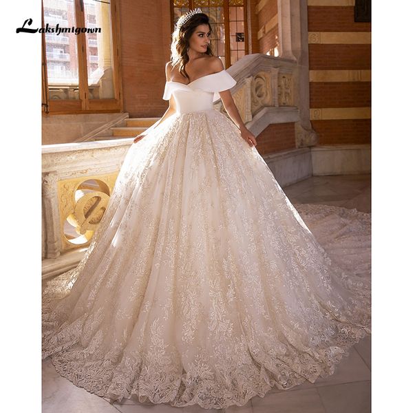 2021 new laksgmigown off the shoulder a-line ivory satin wedding gowns elegant lace appliques bride abito da sposa wsvc, White
2021 new laksgmigown off the shoulder a-line ivory satin wedding gowns elegant lace appliques bride abito da sposa wsvc, White