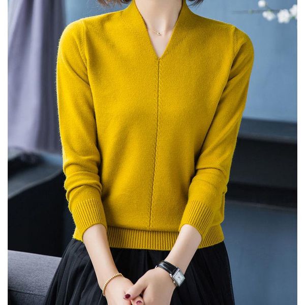 women's sweaters autumn sweater v-neck ladies pullover all-match bottoming shirt jumpers woman clothes, White;black
women's sweaters autumn sweater v-neck ladies pullover all-match bottoming shirt jumpers woman clothes, White;black