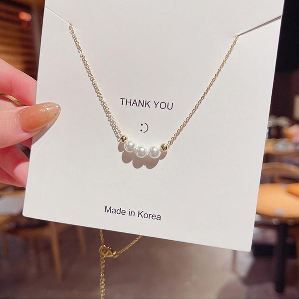 pendant necklaces 2021 fashion elegant imitation pearl necklace korean gold choker for women clavicle chain jewelry, Silver
pendant necklaces 2021 fashion elegant imitation pearl necklace korean gold choker for women clavicle chain jewelry, Silver