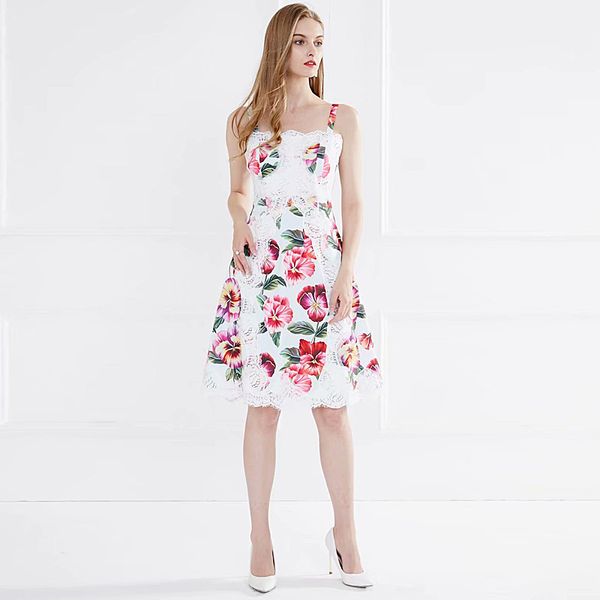 2021 summer new women's fashion party beach outing elegant chic lace stitching print strap dress cf6s, Black;gray
2021 summer new women's fashion party beach outing elegant chic lace stitching print strap dress cf6s, Black;gray