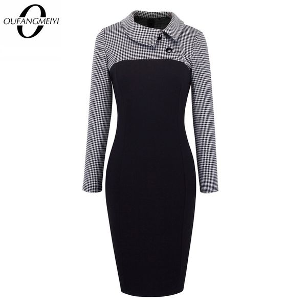 vintage women patchwork pattern plus size bodycon elegant office ladies charming dress eb238 210303, Black;gray
vintage women patchwork pattern plus size bodycon elegant office ladies charming dress eb238 210303, Black;gray