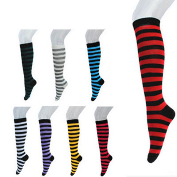 stockings women lady girls comfortable stripe print long over knee thigh high socks 8 color size women's underwear, Black;white
stockings women lady girls comfortable stripe print long over knee thigh high socks 8 color size women's underwear, Black;white