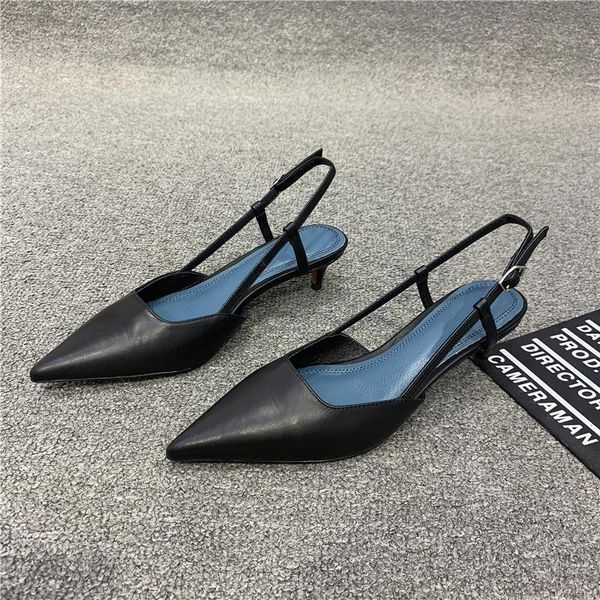 sandals baotou women spring and summer pointed middle heel shoes with thin fairy pu upper material is comfortable, Black
sandals baotou women spring and summer pointed middle heel shoes with thin fairy pu upper material is comfortable, Black