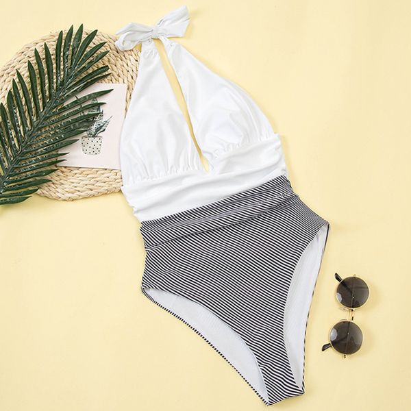 halter one piece swimsuit 2021 new patchwork swimwear women push up monokini backless bathing suit beachwear swimming suit, Black
halter one piece swimsuit 2021 new patchwork swimwear women push up monokini backless bathing suit beachwear swimming suit, Black