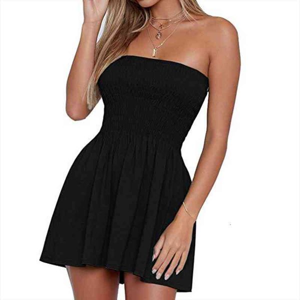 summer women bohemia black dress casual tube strapless solid color sleeveless tight dress midi, Black;gray
summer women bohemia black dress casual tube strapless solid color sleeveless tight dress midi, Black;gray