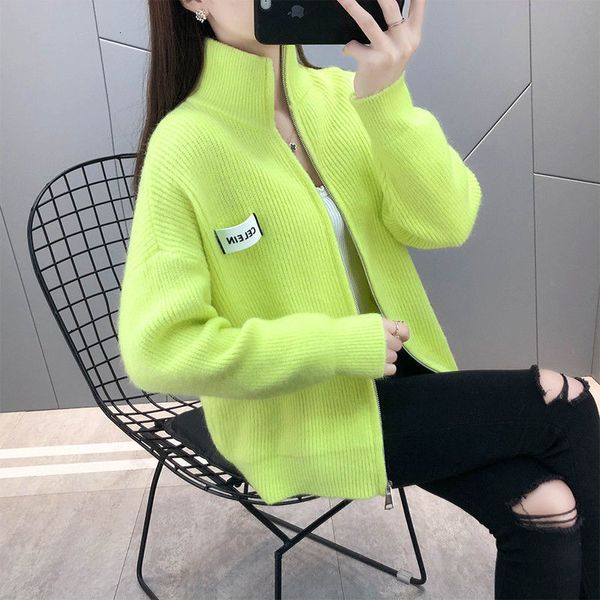 women's sweaters spring ladies cardigan short jacket knitted with zipper all-fall casual match released solid color sweaters outside 6x, White;black
women's sweaters spring ladies cardigan short jacket knitted with zipper all-fall casual match released solid color sweaters outside 6x, White;black