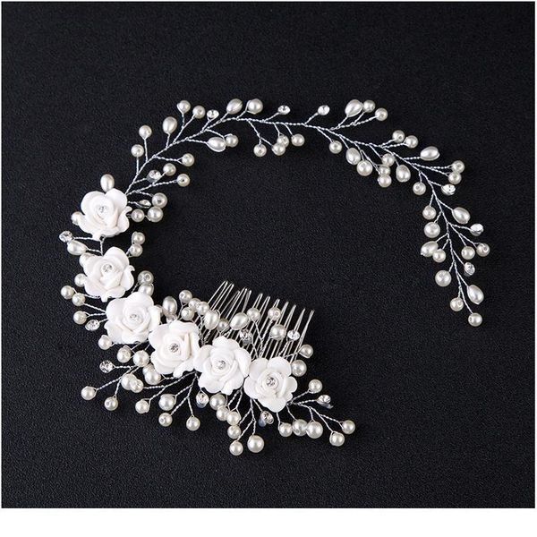 handmade beautiful white vine flower bridal tiara bride headbands for girl/women hair ornaments wedding hair jewelry acc jllswm, Silver
handmade beautiful white vine flower bridal tiara bride headbands for girl/women hair ornaments wedding hair jewelry acc jllswm, Silver