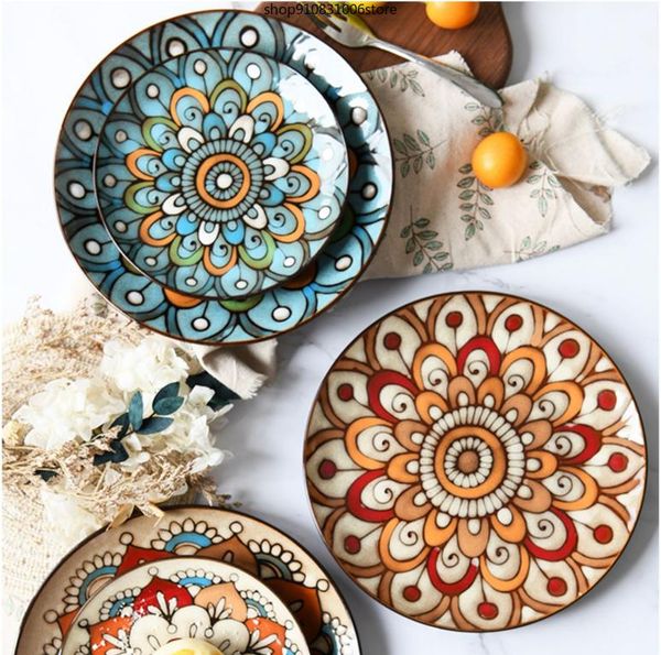 dishes & plates creative hand-painted ceramic plate round dish home western steak salad dessert cake sushi decoration hanging
dishes & plates creative hand-painted ceramic plate round dish home western steak salad dessert cake sushi decoration hanging