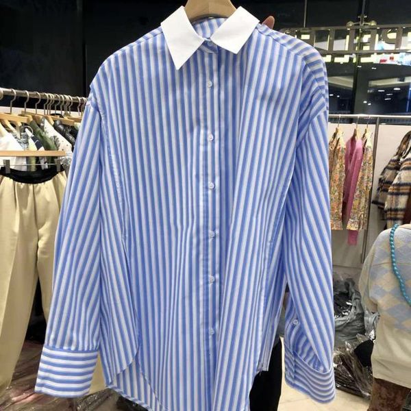 turn down collar long sleeve single breast female blouse striped pachwork work style ol spring blouses 2021 new shirt 9i30, Black
turn down collar long sleeve single breast female blouse striped pachwork work style ol spring blouses 2021 new shirt 9i30, Black
