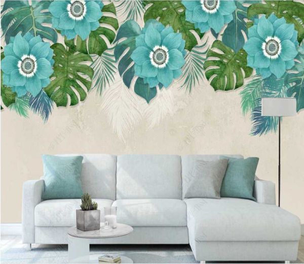 custom wallpaper hand-painted plants blue fresh and elegant bedroom background wall 8d wall covering
custom wallpaper hand-painted plants blue fresh and elegant bedroom background wall 8d wall covering