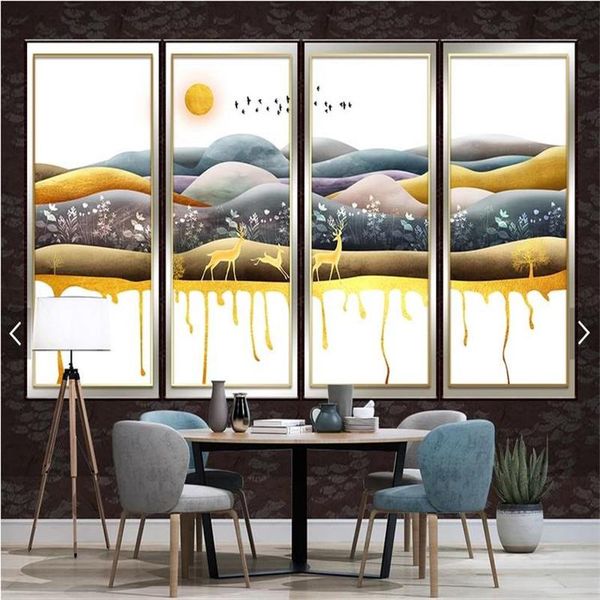 wallpapers customized chinese style wall mural wallpaper for living room golden landscape forest elk 3d papers home decor
wallpapers customized chinese style wall mural wallpaper for living room golden landscape forest elk 3d papers home decor