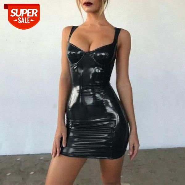 summer women sexy/sissy dress latex faux leather bodycon nightwear evening mini dress #q60k, Black;gray
summer women sexy/sissy dress latex faux leather bodycon nightwear evening mini dress #q60k, Black;gray