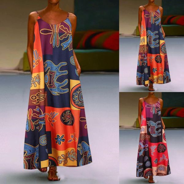 casual dresses women's summer fashion art print sleeveless dress hillsionly plus size round neck sling long skirt for women 2021, Black;gray
casual dresses women's summer fashion art print sleeveless dress hillsionly plus size round neck sling long skirt for women 2021, Black;gray
