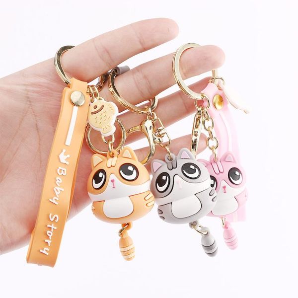 keychains cute little cat keychain pendant fashion car chain ring creative ornaments charm door key bag decoration, Silver
keychains cute little cat keychain pendant fashion car chain ring creative ornaments charm door key bag decoration, Silver