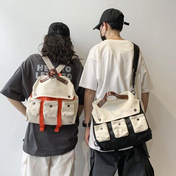 backpack literary retro multifunctional men's contrast color stitching hong kong trendy brand female student canvas
backpack literary retro multifunctional men's contrast color stitching hong kong trendy brand female student canvas