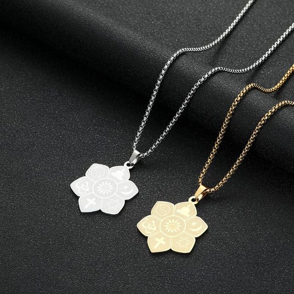 pendant necklaces chengx minimalist gold lotus of peace charm necklace for men women stainless steel engraved box chain jewelry gift, Silver
pendant necklaces chengx minimalist gold lotus of peace charm necklace for men women stainless steel engraved box chain jewelry gift, Silver