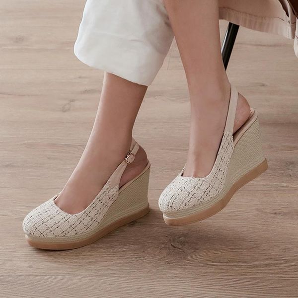 dress shoes plus size 34-44 white summer platform wedges sandals high heel fashion round toe elevator women pumps loafers, Black
dress shoes plus size 34-44 white summer platform wedges sandals high heel fashion round toe elevator women pumps loafers, Black