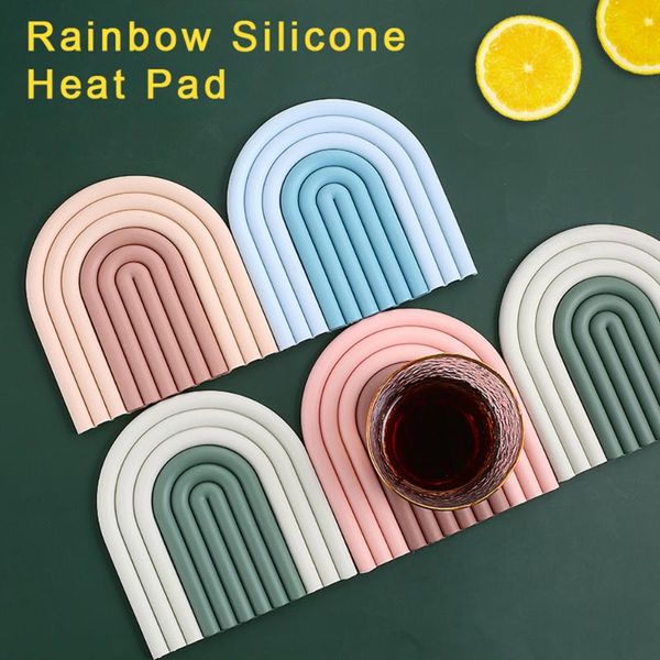 mats & pads rainbow silicone mat non-slip heat-resistant thickened insulation pad home table creative decoration anti-scald bowl
mats & pads rainbow silicone mat non-slip heat-resistant thickened insulation pad home table creative decoration anti-scald bowl