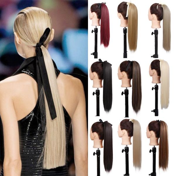 synthetic wigs lisi girl 22" 30" long straight ponytail red pink blonde pony tail hair heat resistant horsetail hairpiece, Black
synthetic wigs lisi girl 22" 30" long straight ponytail red pink blonde pony tail hair heat resistant horsetail hairpiece, Black