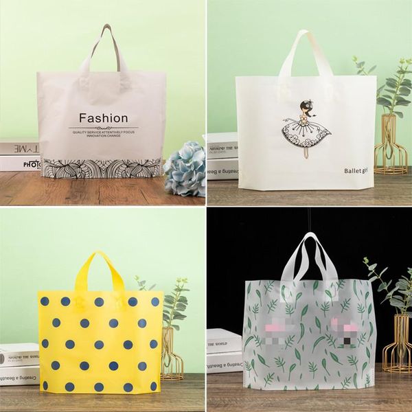 gift wrap 50pcs thick large plastic bags with handle creative fashion bag clothing jewelry store shopping party packaging
gift wrap 50pcs thick large plastic bags with handle creative fashion bag clothing jewelry store shopping party packaging