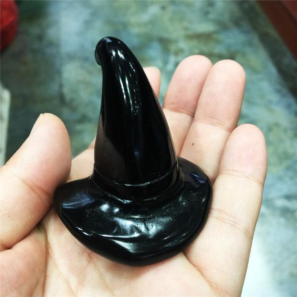 decorative objects & figurines 1pcs lovely natural obsidian hand-carved crystal handicrafts adorn wizard hats for christmas gifts
decorative objects & figurines 1pcs lovely natural obsidian hand-carved crystal handicrafts adorn wizard hats for christmas gifts