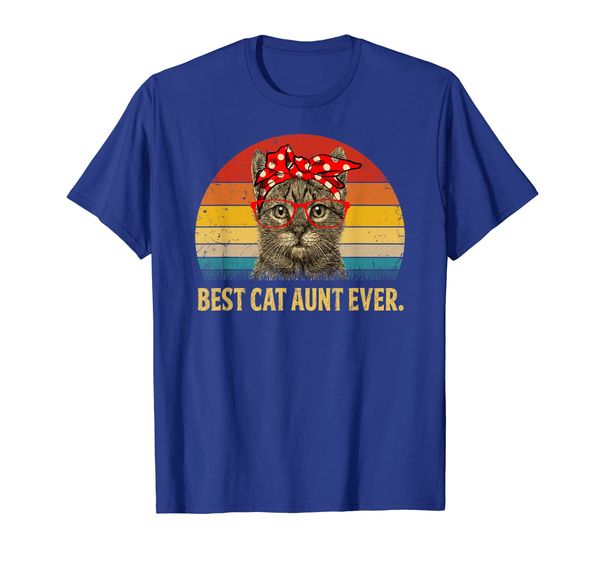 cat aunt ever family tshirt retro vintage cat aunt gift, White;black
cat aunt ever family tshirt retro vintage cat aunt gift, White;black