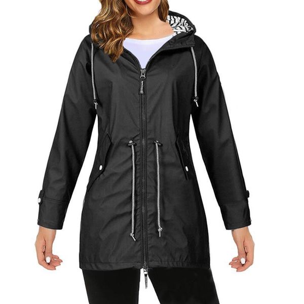 women's jackets autumn winter women hooded jacket zip coat solid colour strawstring girdle long sleeve zipper overcoats for female, Black;brown
women's jackets autumn winter women hooded jacket zip coat solid colour strawstring girdle long sleeve zipper overcoats for female, Black;brown
