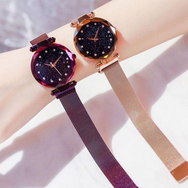 wristwatches luxury ladies watch magnet stainless steel mesh with starry fashion diamond female shiny quartz relogio feminin, Slivery;brown
wristwatches luxury ladies watch magnet stainless steel mesh with starry fashion diamond female shiny quartz relogio feminin, Slivery;brown