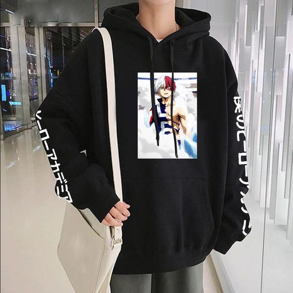 men's hoodies & sweatshirts japan anime my hero academia so todoroki kawaii printed men harajuku cartoon long sleeve streetwear winter, Black
men's hoodies & sweatshirts japan anime my hero academia so todoroki kawaii printed men harajuku cartoon long sleeve streetwear winter, Black