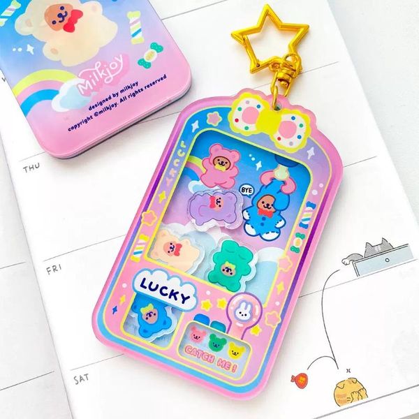 card holders bear catching doll keychain kawaii bags accessory cute quicksand girls key chain acrylic accessories kids gift bag decoration, Brown;gray
card holders bear catching doll keychain kawaii bags accessory cute quicksand girls key chain acrylic accessories kids gift bag decoration, Brown;gray
