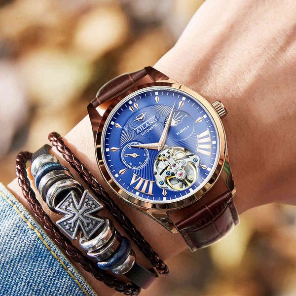 watch ailang quality men's men automatic swiss es man luminous waterproof dive mechanical steampunk clock, Slivery;brown
watch ailang quality men's men automatic swiss es man luminous waterproof dive mechanical steampunk clock, Slivery;brown