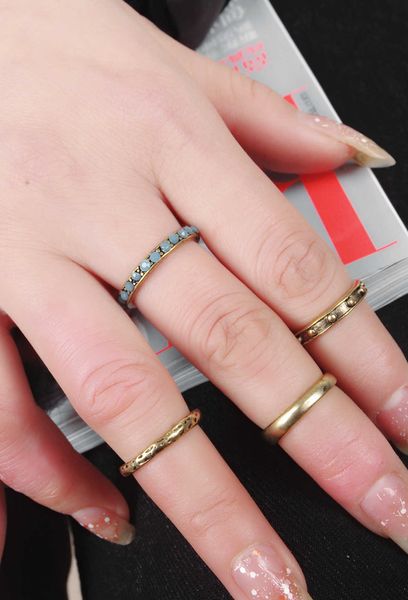 fashion personality exaggeration hemp face blue multi piece combination set ring, Silver
fashion personality exaggeration hemp face blue multi piece combination set ring, Silver