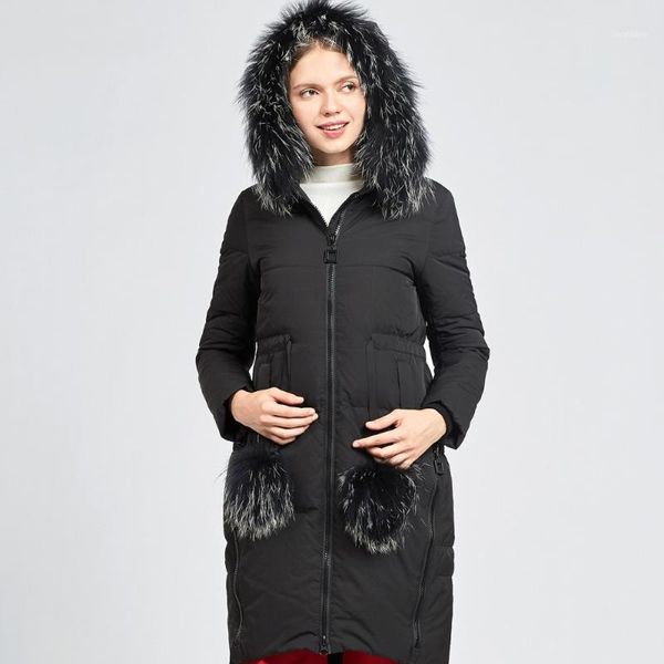 women's down & parkas fashion fur collar hooded warm winter coat women slim medium long jacket 2021 autumn1, Black
women's down & parkas fashion fur collar hooded warm winter coat women slim medium long jacket 2021 autumn1, Black