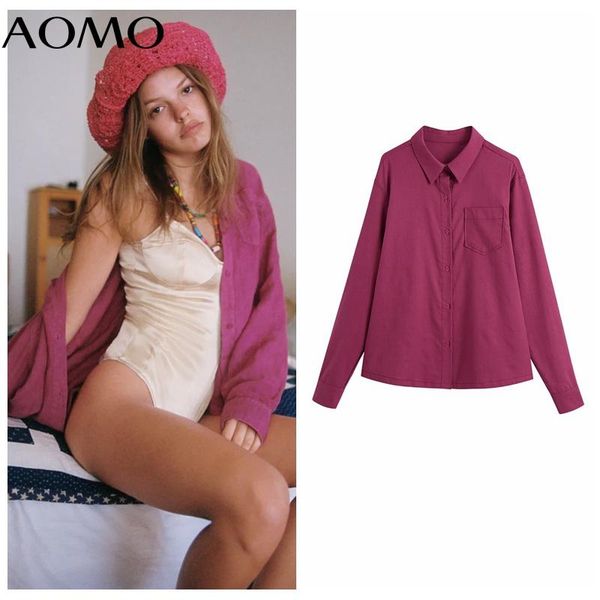 women's blouses & shirts aomo women viscose oversized shirt long sleeve 2021 chic female casual loose ce220a, White
women's blouses & shirts aomo women viscose oversized shirt long sleeve 2021 chic female casual loose ce220a, White