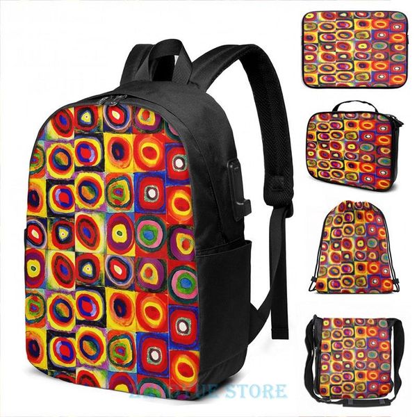 backpack kandinsky modern squares circles colorful usb charge men school bags women bag travel laptop
backpack kandinsky modern squares circles colorful usb charge men school bags women bag travel laptop
