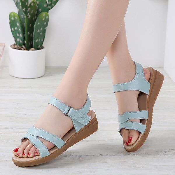 sandals genuine leather women cowhide summer wedge heel light soft comfort antiskid wear resisting retro casual shoes, Black
sandals genuine leather women cowhide summer wedge heel light soft comfort antiskid wear resisting retro casual shoes, Black