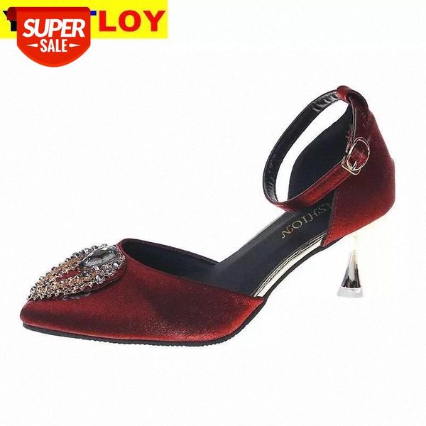 women high heels shoes 2020 new spring summer pointed crystal heel sandals women size 35-44 #pd2p, Black
women high heels shoes 2020 new spring summer pointed crystal heel sandals women size 35-44 #pd2p, Black