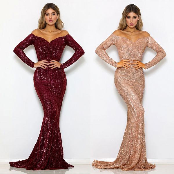 green long to ground dressed as party stylish slash neck sequins maxi dress off shoulder of the sea gold zs3s, Black;gray
green long to ground dressed as party stylish slash neck sequins maxi dress off shoulder of the sea gold zs3s, Black;gray
