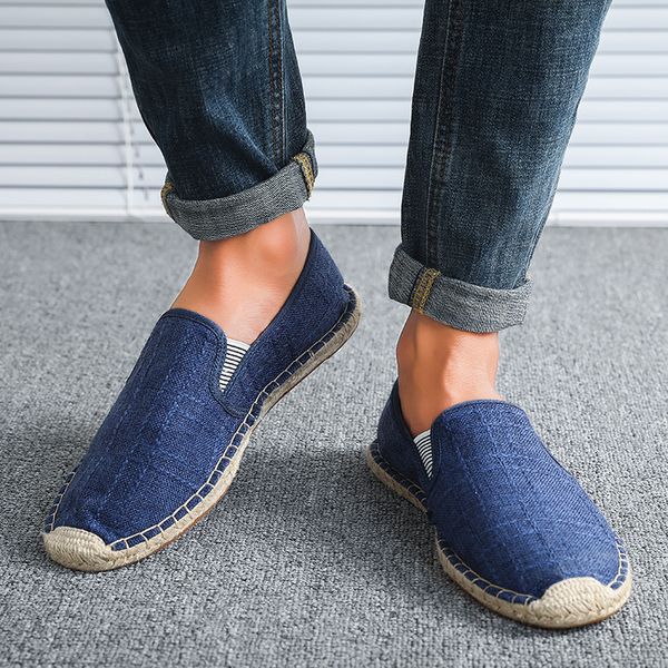 Breathable Linen Casual Mens Shoes Old Beijing Cloth Shoes Canvas Summer Leisure Flat Fisherman Driving Shoes Wicking rtg67Dress, Blue
Breathable Linen Casual Mens Shoes Old Beijing Cloth Shoes Canvas Summer Leisure Flat Fisherman Driving Shoes Wicking rtg67Dress, Blue