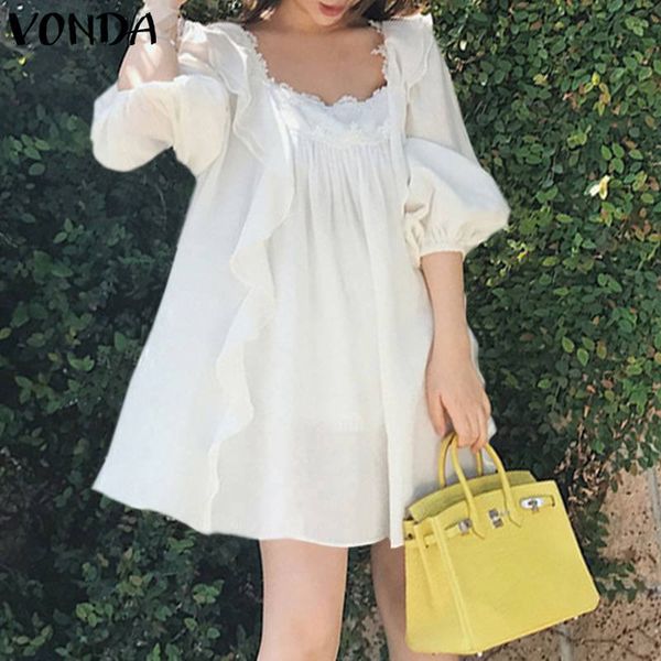 new summer women robe bohemain sun 3/4 sleeve solid party ruffle mini 2021 plus size vestidos clj1, Black;gray
new summer women robe bohemain sun 3/4 sleeve solid party ruffle mini 2021 plus size vestidos clj1, Black;gray