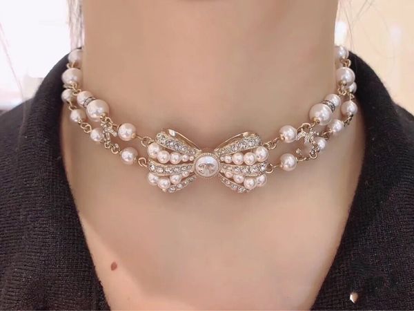 design necklace womenwind new style small fragrant pearl full diamond bow necklace femininity personality net red same style clavicle chain, Silver
design necklace womenwind new style small fragrant pearl full diamond bow necklace femininity personality net red same style clavicle chain, Silver
