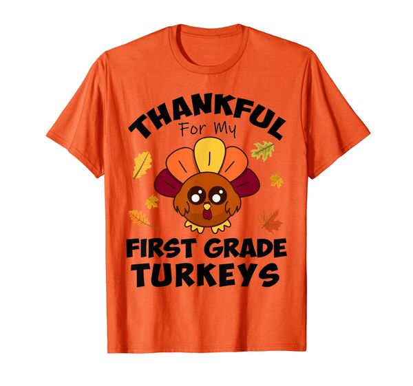 thankful for my first grade turkeys teacher thanksgiving t-shirt, White;black
thankful for my first grade turkeys teacher thanksgiving t-shirt, White;black