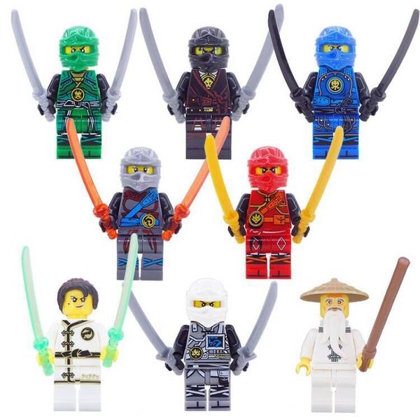 4.5cm 8pcs/set minifig children's minifigure puzzle building blocks small particle ninja series with weapon boy toy opp bag
4.5cm 8pcs/set minifig children's minifigure puzzle building blocks small particle ninja series with weapon boy toy opp bag