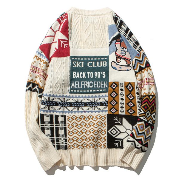 pullover lacible harajuku bear skiing print knitted hip hop street clothing retro autumn men sw x8ut, White;black
pullover lacible harajuku bear skiing print knitted hip hop street clothing retro autumn men sw x8ut, White;black