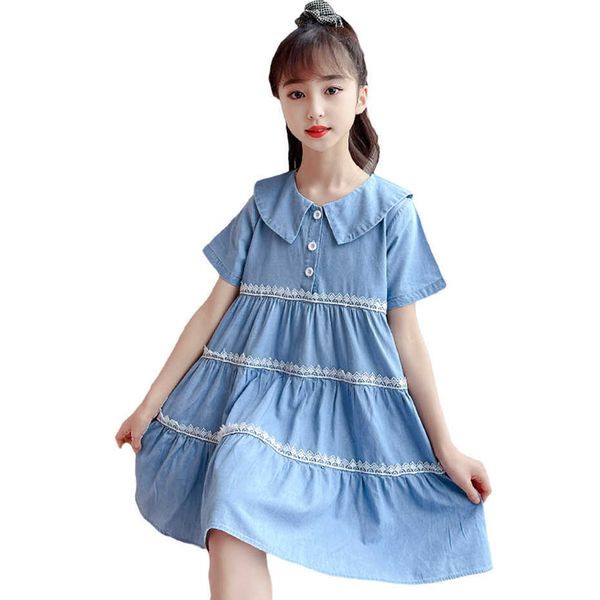 dress girl lace party denim casual style children summer costume 6 8 10 12 14 210528, Red;yellow
dress girl lace party denim casual style children summer costume 6 8 10 12 14 210528, Red;yellow