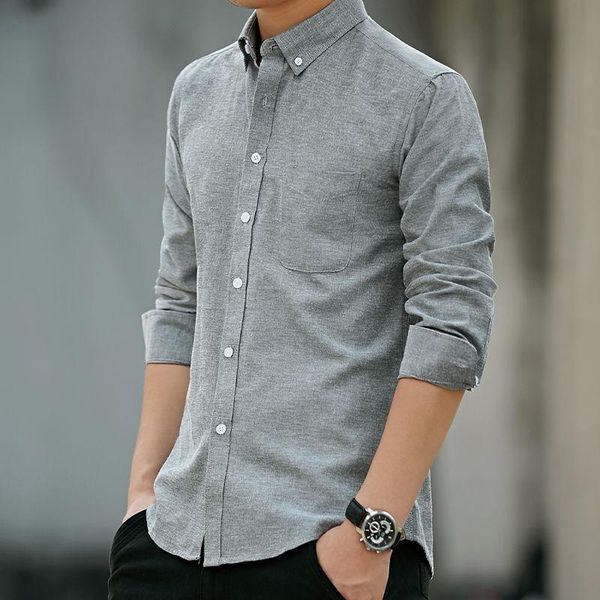 korean version of loose men's long-sleeved shirt oxford shirt men's casual trend summer thin jacket, White;black
korean version of loose men's long-sleeved shirt oxford shirt men's casual trend summer thin jacket, White;black