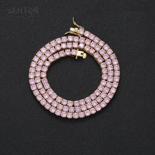 chains santor 4mm pink zirconia tennis chain neckalce out rose gold plated color single row hip hop necklace for men jewelry, Silver
chains santor 4mm pink zirconia tennis chain neckalce out rose gold plated color single row hip hop necklace for men jewelry, Silver