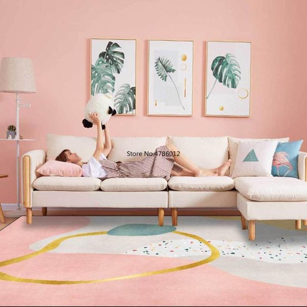 carpets modern nordic light luxury girl powder golden terrazzo stitching living room bedroom bedside carpet floor mat customization
carpets modern nordic light luxury girl powder golden terrazzo stitching living room bedroom bedside carpet floor mat customization