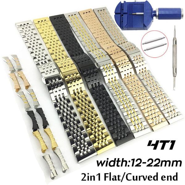 watch bands 2in1 curved flat stainless steel band 12mm 14 16 17 18 19 20 21 22mm replacement strap wrist bracelet watchband, Black;brown
watch bands 2in1 curved flat stainless steel band 12mm 14 16 17 18 19 20 21 22mm replacement strap wrist bracelet watchband, Black;brown