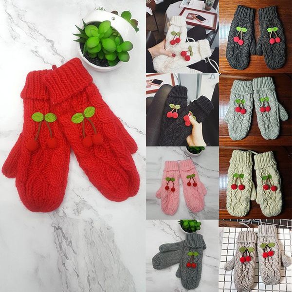 five fingers gloves full finger mittens outdoor windproof soft thick warm halter hanging neck cherry knitted solid color hand warmer, Blue;gray
five fingers gloves full finger mittens outdoor windproof soft thick warm halter hanging neck cherry knitted solid color hand warmer, Blue;gray